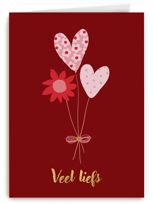 Kaart Hallmark | Valentijn | Valentijn Bosje Veel Liefs