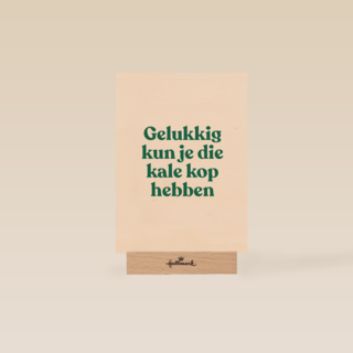 verjaardag kaart andc grappig gelukkig kun je die kale kop hebben