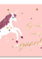 verjaardag kaart stijlvol unicorn