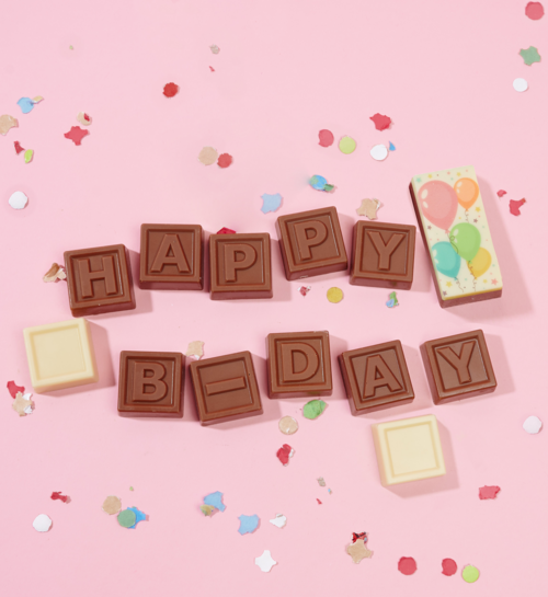 Chocotelegram Happy B-day Ballonnen