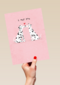 Valentijnskaart Grappig I wuf you
