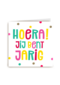 Witte kaart hoera jij bent jarig