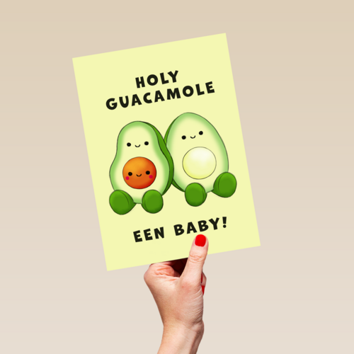 Zwangerschap kaart holy guacamole
