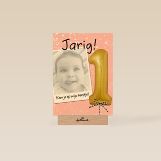 ik vier mijn eerste verjaardag kaart