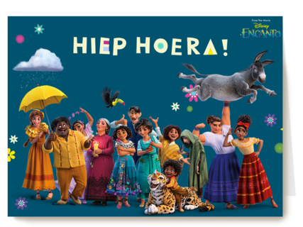 Verjaardagkaart Disney Encanto hiep hoera