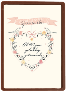 jubileum robijn 40 al 40 jaar gelukkig getrouwd