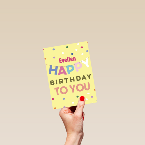 slinger gefeliciteerd vrouw