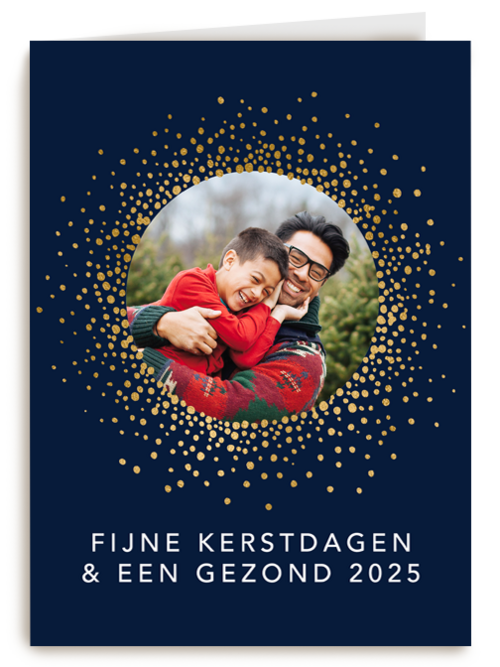 Fotokaart kerst gezond nieuwjaar 2025