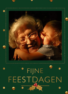 Fotokaart Kerst fijne feestdagen