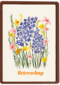Beterschapskaart klassiek met bloemen