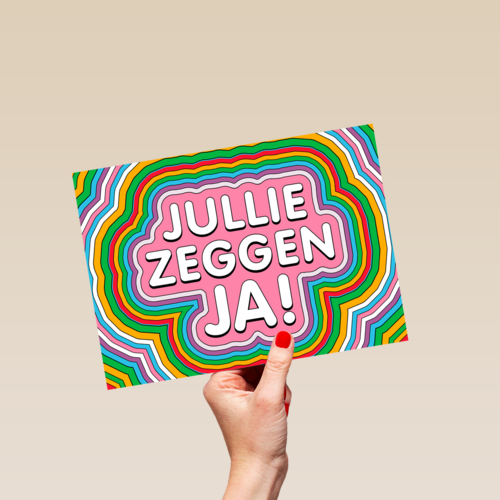 Verlovingskaart jullie zeggen ja