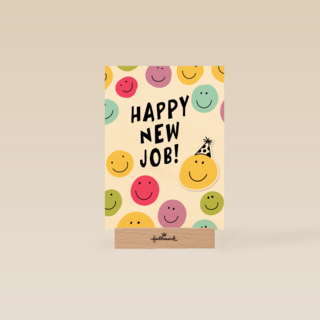 nieuwe baan kaart happy new job