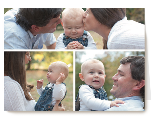 dubbele fotokaart liggende foto twee kleine foto