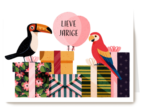 Verjaardagskaart Hallmark | Verjaardagskaart Vrolijk Vogels Folio