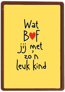 vaderdag kaart wat bof jij met zon leuk kind