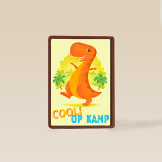 op kamp kaart dinosaurus