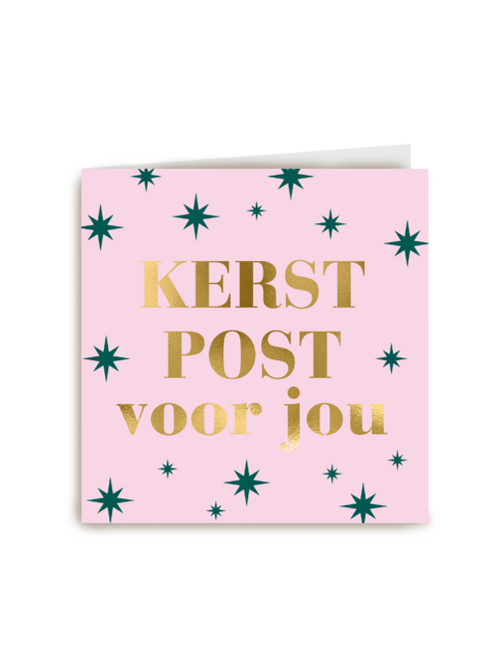 kerstkaart hip kerstpost voor jou