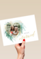 Trouwen fotokader met hart just married