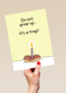 Verjaardagskaart man vrouw grappig Do not grow up