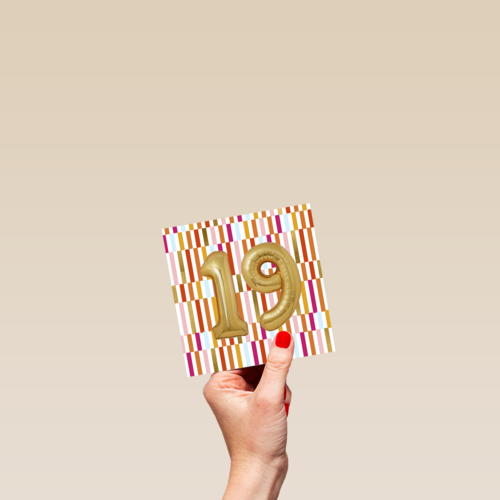 gouden ballonnen voor 19de verjaardag