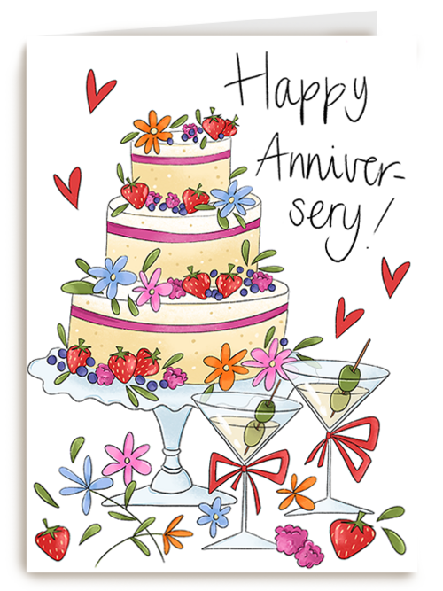 Matia Happy Anniversary taart