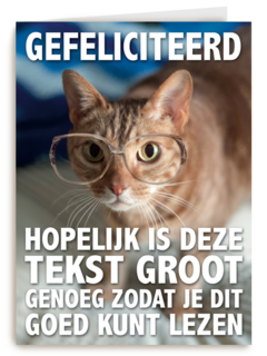 verjaardag vrouw grappig tekst groot genoeg kaart
