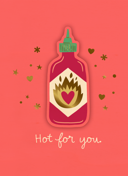 Houten Kaart Valentijn | Houten Kaart Hallmark | Valentijn | Valentijn Hot For You