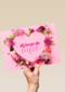 Roze bloemen jij bent de liefste