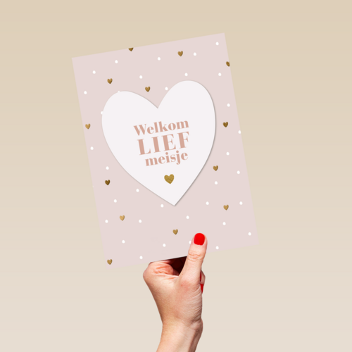 Geboortefelicitatie Welkom lief meisje