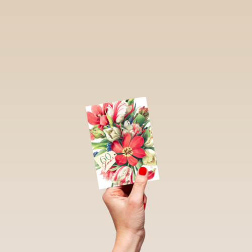 zestig jaar met bloemen
