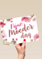 fijne moederdag bloemen roze