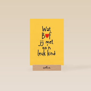 vaderdag kaart wat bof jij met zon leuk kind