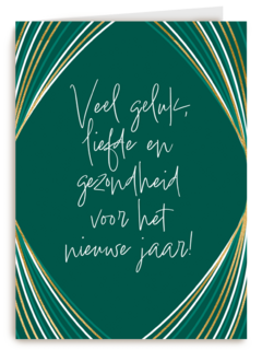 Kerstkaart veel geluk en liefde