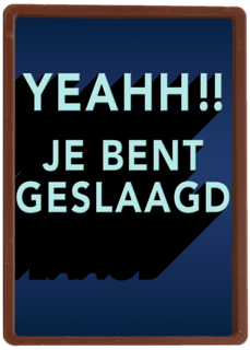 geslaagd kaart yeahh je bent geslaagd