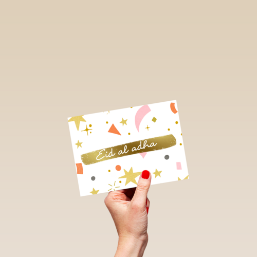 offerfeest kaart gouden sterren