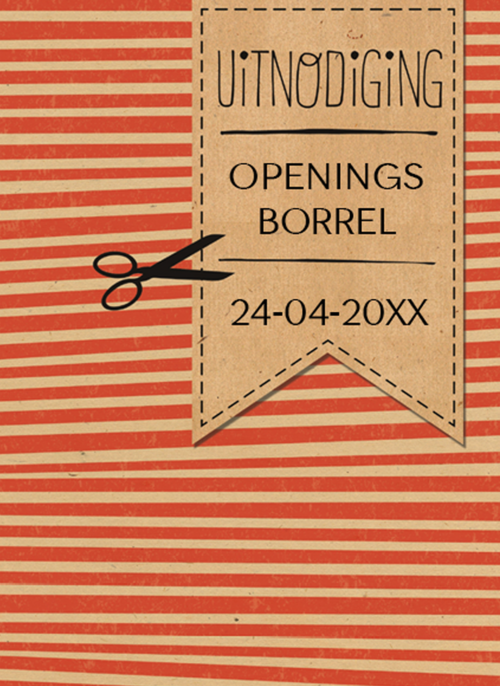 Houten Kaart Uitnodiging Opening Zaak | Houten Kaart Hallmark | Uitnodiging Opening Zaak | Uitnodiging Opening Borrel