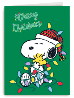 merry christmas from Snoopy and Woodstock