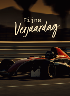 Verjaardag Raceauto