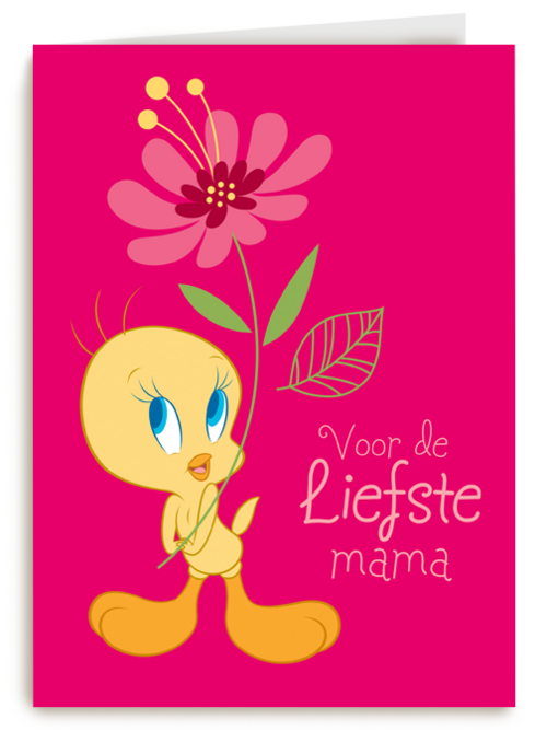 Tweety kaart voor de liefste mama