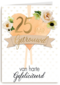 Huwelijkskaart 25 jaar getrouwd Van harte gefeliciteerd