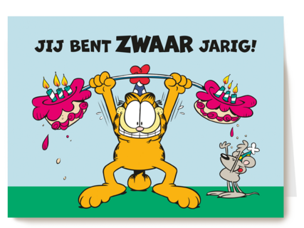 Garfield jij bent zwaar jarig