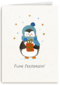Kinderpostzegels Pinguin Fijne Feestdagen