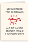 Rijbewijs kaart grappig als dit lampje brandt..