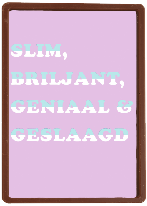 geslaagd kaart slim briljant geniaal en geslaagd