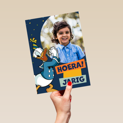 Donald Duck verjaardag fotokaart