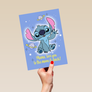 Stitch Mama Love You Moon 