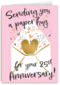 Sending you a paper hug 25th anniversary