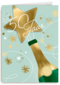 Verjaardagskaart 50 jaar champagne