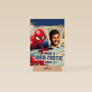 Spiderman fotokaart web tastic day
