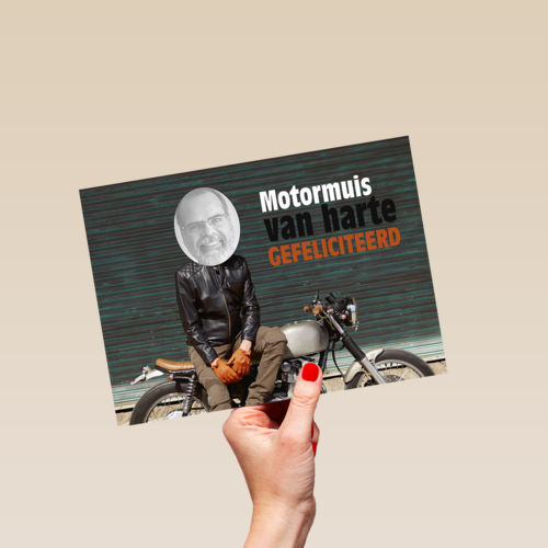 motormuis van harte gefeliciteerd